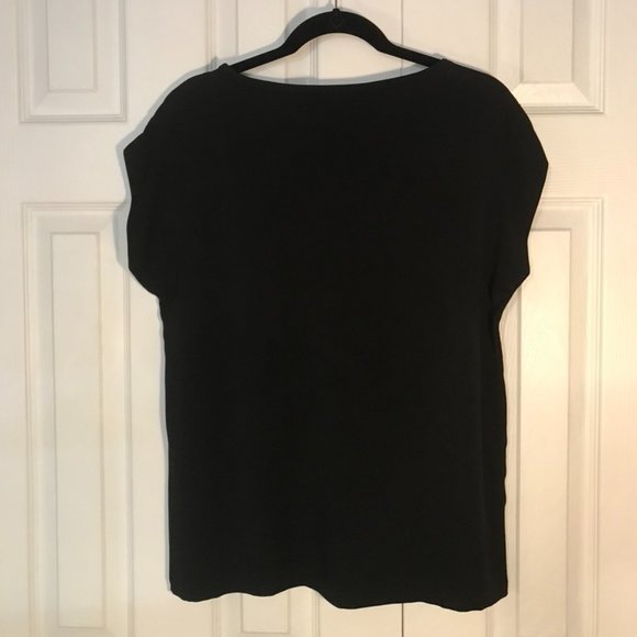 Diane Von Furstenberg Stretch Silk B/W Top - Picture 6 of 9